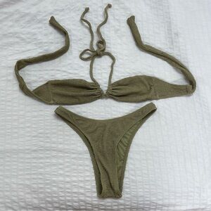 Somerfield Swim Crinkle Ribbed Bikini Set